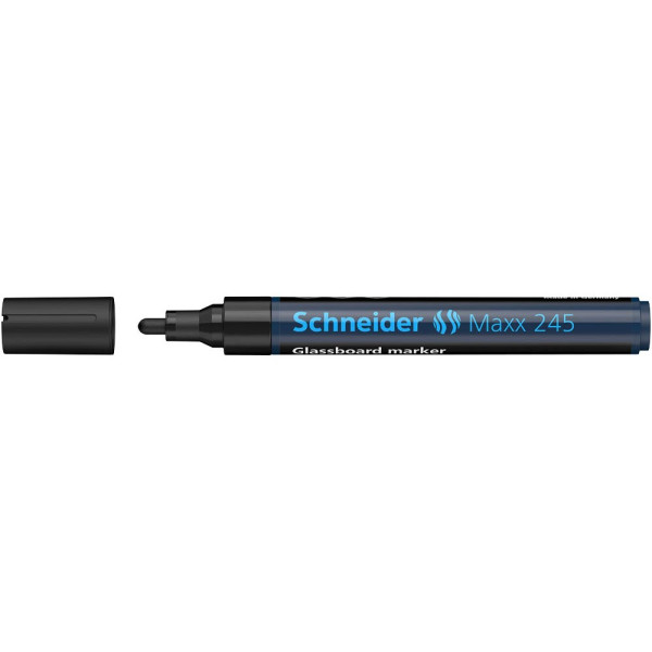 Schneider Glasboardmarker Maxx 245  schwarz 2,0 - 3,0 mm 4004675135391 Schneider