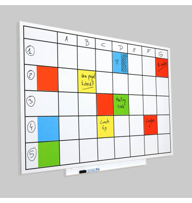 Whiteboard Skin Planner, RD-6420 UP, 115x75cm (BxH), lackiert, rahmenlos