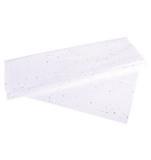 Seidenpapier Modern glitter weiß