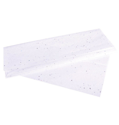 Seidenpapier Modern glitter weiß