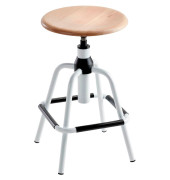 Hocker 1202 12 91 myRONDO, buche, höhenverstellbar, bis 100kg