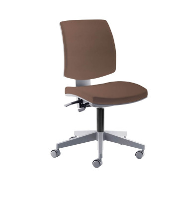 Kinderdrehstuhl myFLEXO, braun / grau, bis 150kg, ohne Kopfst&uuml;tze