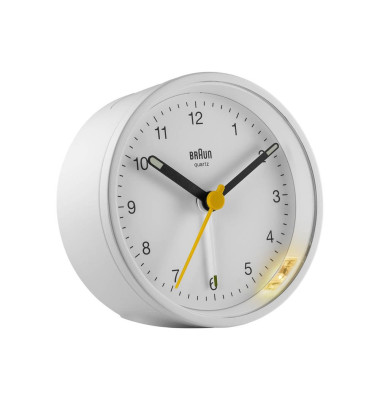  Wecker Quarzwecker BC 12 W 67048, wei&szlig;, rund, analog