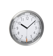 Wanduhr 60.3044.02 silber Aluminium