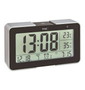  Funkwecker 60.2540.01 MELODY 60.2540.01, schwarz/silber