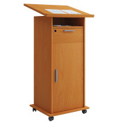 Stehpult Meeta, höhenverstellbar 108-120cm (H), 60x50cm (BxT), rechteckig, buche / buche