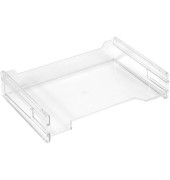 Briefablage 1610393, A4 quer, transparent, Kunststoff, Polystyrol, PS stapelbar