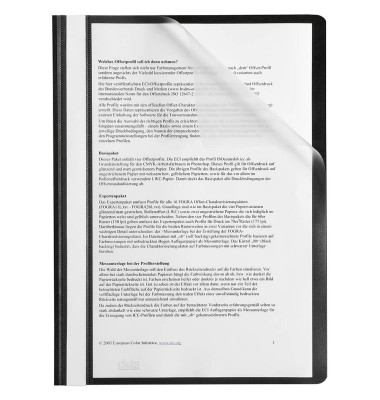 Schnellhefter 36730, A4, schwarz, Polypropylen (PP), Vorderdeckel transparent Schnellhefter 36730, A4, schwarz, Polypropylen (PP), Vorderdeckel transparent