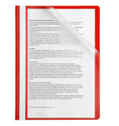 Schnellhefter 36731, A4, rot, Polypropylen, Vorderdeckel transparent Schnellhefter 36731, A4, rot, Polypropylen, Vorderdeckel transparent