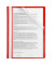 Schnellhefter 36731, A4, rot, Polypropylen (PP), Vorderdeckel transparent