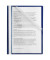 Schnellhefter 36729, A4, dunkelblau, Polypropylen (PP), Vorderdeckel transparent