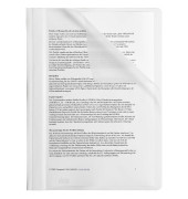 Schnellhefter 36732, A4, weiß, Polypropylen, Vorderdeckel transparent Schnellhefter 36732, A4, weiß, Polypropylen, Vorderdeckel transparent