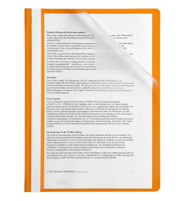 Schnellhefter 36735, A4, orange, Polypropylen, Vorderdeckel transparent