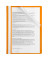 Schnellhefter 36735, A4, orange, Polypropylen, Vorderdeckel transparent