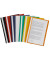 Schnellhefter 36736, A4, 5x schwarz/rot/dunkelblau/3x weiß/grün/2x gelb/orange, Polypropylen, Vorderdeckel transparent
