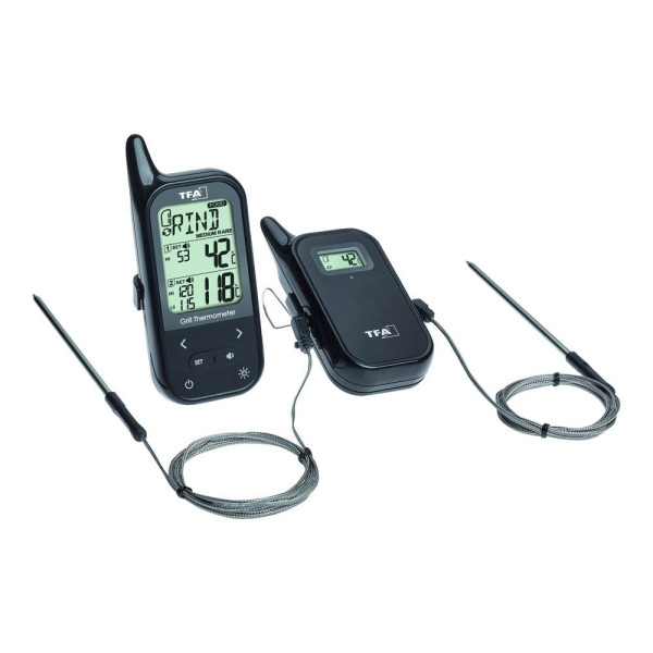 4009816031228 - 14151101 TFA® Küchen-Chef Twin 14151101 Kerntemperatur-Lebensmittelthermometer schwarz 14151101 4009816031228
