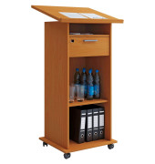 Stehpult Meeta, höhenverstellbar 108-120cm (H), 60x50cm (BxT), rechteckig, buche / buche