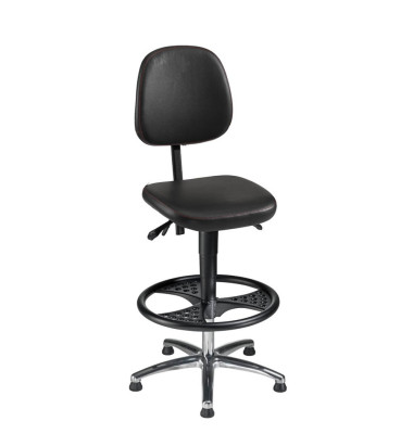 Arbeitsdrehstuhl WF-H-KL-FR3-ALU schwarz Arbeitsdrehstuhl WF-H-KL-FR3-ALU schwarz