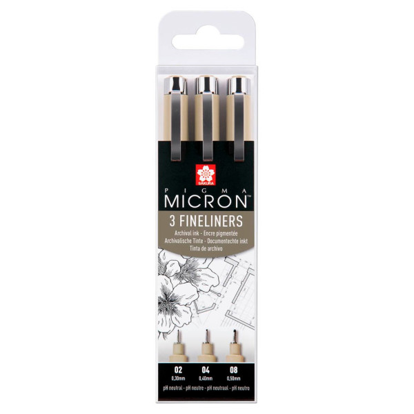 8710141132417 - Fineliner-Set Pigma Micron 02 + 025 + 03 + 035 + 045 + 05 mm Schwarz 8710141132417 - Fineliner-Set Pigma Micron 02 + 025 + 03 + 035 + 045 + 05 mm Schwarz