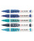 5 Brush-Pens blau