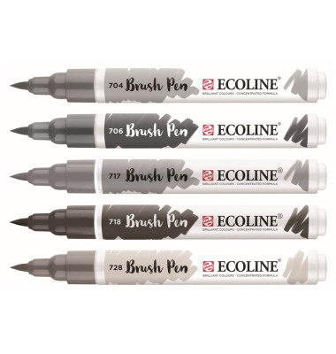 Brush-Pens silber