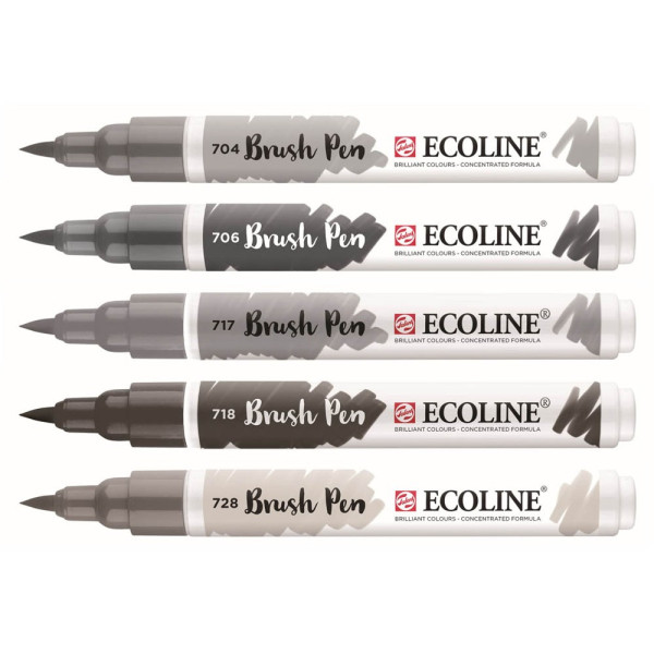 8712079518899 - Brush-Pens silber 8712079518899 5 Stück 8712079518899 - Brush-Pens silber 8712079518899 5 Stück