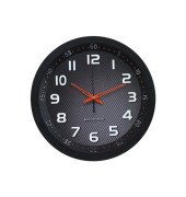 Funkwanduhr WT 8972 schwarz 30,0 cm Metall