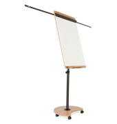 Flipchart Natural Transformer, NAT0618, 68xx97cm (BxH), eiche/wei&szlig;, mit Rollen, mit 2 Seitenarmen