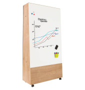 Whiteboard-Ständer Natural braun 150,0 x 100,0 keine Fächer