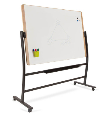 Stativdrehtafel-Whiteboard Natural, NAT6871V21, 150x100cm (BxH), lackiert, Holzfaser
