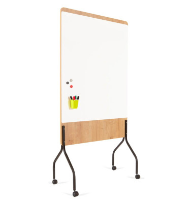 mobiles Whiteboard Natural 100,0 x 120,0 cm weiß