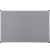 Pinnwand Feuerhemmend 90,0 x 60,0 cm Textil grau