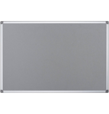 Pinnwand Feuerhemmend 90,0 x 60,0 cm Textil grau