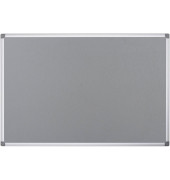 Pinnwand Feuerhemmend 120,0 x 90,0 cm Textil grau