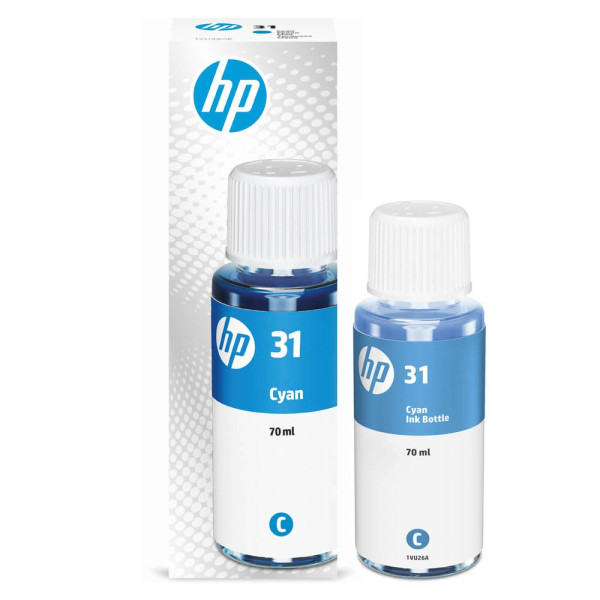 0191628349487 - Hewlett Packard - hp 31 1VU26AE Original Tintenflasche Cyan 70 ml (1VU26AE)