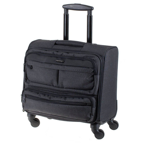 4021068461448 - LIGHTPAK Laptop-Trolley RONNEY Kunstfaser schwarz 445 x 245 x 440 cm