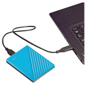 externe Festplatte My Passport WDBYVG0020BBL-WESN, blau/schwarz, 2,5 Zoll (6,35cm), 2 TB, HDD