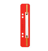 Heftstreifen 3710-00-25, 3,5x15,8cm (BxL), Kunststoff mit Kunststoffdeckleiste, rot