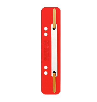 Heftstreifen 3710-00-25, 3,5x15,8cm (BxL), Kunststoff mit Kunststoffdeckleiste, rot