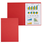 Aktendeckel 80004138, A4 rot Recyclingkarton 250g