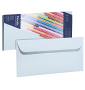Designbriefumschlag Mosaic 9429420-411, Din Lang+ (C6/5), haftklebend, 90g, hellblau