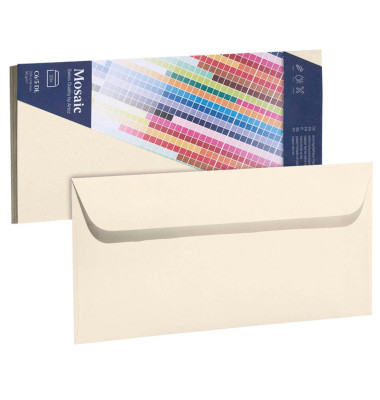 Designbriefumschlag Mosaic 9429420-241, Din Lang+ (C6/5), haftklebend, 90g, beige