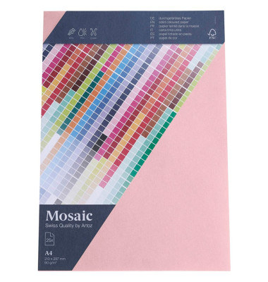 Kopierpapier Mosaic 947925-485 rosa A4 90g 