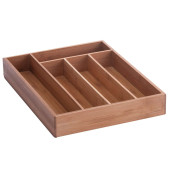 Bamboo Besteckkasten braun