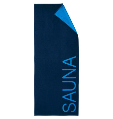 Saunatuch blau