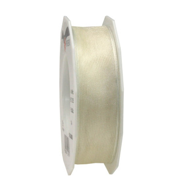 Geschenkband Four Seasons 607 25 25-104, 25mm x 25m, creme
