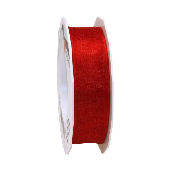 4009236544247 - Geschenkband Organzaband Four Seasons 6072525-609 mit Drahtkante 25mm x 25m seidenmatt rot 4009236544247 Präsent 4009236544247 - Geschenkband Organzaband Four Seasons 6072525-609 mit Drahtkante 25mm x 25m seidenmatt rot 4009236544247 Präsent