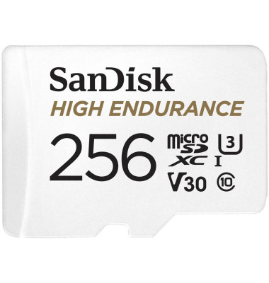 Speicherkarte High Endurance SDSQQNR-256G-GN6IA, V30, bis Bis zu 100 MB/Sek., 256 GB