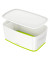 Aufbewahrungsbox MyBox 5229-40-54, 5 Liter mit Deckel, für A5, außen 318x191x128mm, ABS-Kunststoff perlweiß/grün