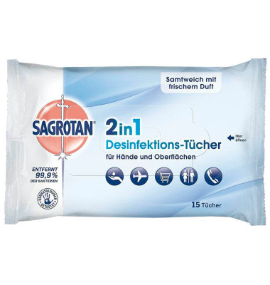 Desinfektionstücher 15 Tücher